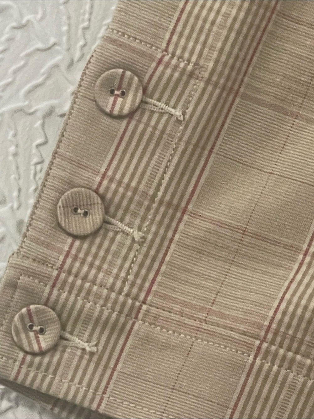 Lane Bryant Venezia Tan Beige Hot Pink Sz 18 Crop Capri